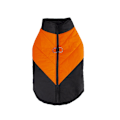 Pikkukuva 2 / 3: Koiran talvitakki vedenpitävä vetoketjullinen ulkoiluvaate lumipuku black orange 4XL