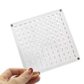 Miniatyrbillede 4 af 5: Gennemsigtig magnetisk muslingeskals opbevaringsboks, diamant ædelsten perleopbevaring 100 Grids