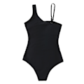 Miniatyrbild 3 av 5: Baddräkt Dam Mesh Bikini En Delig Baddräkt Badkläder Strandkläder Sommar Black M