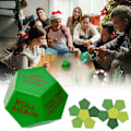 Miniatyrbillede 4 af 5: 2025 Nye Julemands Gaveudvekslings Terninger, Terningeudvekslingsspil, Julefest Gaveudvekslings Terningespil Julegruppefest Gruppespil