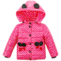 Miniatyrbild 5 av 5: Barn Pojkflicka Vinter Polka Dot Tryckt Pink Batterfly 110
