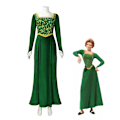 Miniatyrbild 1 av 5: Shrek Fiona Prinsessklänning Kvinnor Halloween Karneval Fest Cosplay Kostym Maskeraddräkt M