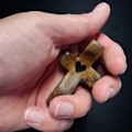 Miniatyrbillede 2 af 5: Trækors \"Mit Hjerte\" Opmuntrings Gave Fingertip Stress Relief Legetøj