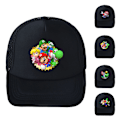 Miniatyrbild 2 av 2: SuperMario Mesh Baseball Cap för Kvinnor Män Tonåringar Sommar Trucker Solhatt Justerbar #3