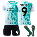 Miniatyrbild 1 av 3: M.Salah #11 Firmino #9 Sportkläder Fotbollströja VM-Set Fotbollsträningsset för Barn Pojke Flicka Träningsdräkt Set Tröja + Shorts + Strumpor #9 28