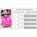 Miniatyrbillede 3 af 5: Piger Børn Mickey Minnie Vatteret Varm Vinterjakke Frakke Overtøj Pink 10 ( 3-4 Years )