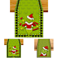 Miniatyrbillede 3 af 5: Juledug Bordløber Glædelig Jul Dug Hjem Spisebord Flag Dekorationer A