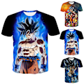 Miniatyrbillede 3 af 5: Børne Drenge 3D Anime Z 3D Goku Casual Kortærmet T-Shirt Tee Top Jule Halloween Gave A 130cm