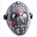 Miniatyrbild 1 av 6: Halloween-fest Jason Voorhees målad hockeymask Black