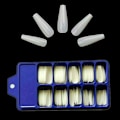 Miniatyrbillede 6 af 9: 100x Lange Falske Negle Kunstige Negle Kunst Tips Stick Fuld Negl Red