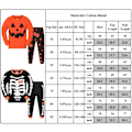 Miniatyrbild 2 av 2: Halloween Pumpa Pyjamas för 3-9 Pojke Flicka Glow-in-the-Dark 2 Delar Sovkläder Toppar och Byxor Set 4Y