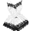 Miniatyrbild 1 av 4: Sexig spetsunderkläder för kvinnor, babydoll, nattkläder, sovkläder white L