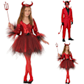 Pikkukuva 3 / 5: Halloween Red Bull Paholaisvaihe Cosplay Naamiaiset Lava-asu Boys M