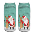 Miniatyrbild 2 av 11: 2/4/6/8/12 par julstrumpor i 12 färger, dekorativa, trendiga, tecknade Reindeer Santa 4PCS