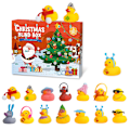 Miniatyrbillede 1 af 5: 24 Dages Julekalender Blind Box Gummiand Legetøj Julegaver til Børn
