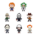 Miniatyrbillede 1 af 5: 8 stk. træmærker til gør-det-selv Halloween-festdekoration 8PCS