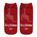 Miniatyrbild 10 av 11: 2/4/6/8/12 par julstrumpor i 12 färger, dekorativa, trendiga, tecknade Reindeer Santa 4PCS