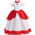Miniatyrbilde 2 av 3: Prinsesse Peach-kjole for jenter, julecosplaykostyme 100cm