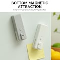Miniatyrbilde 5 av 5: Mini Håndtak Chipspose Forseglingsmaskin, 2-i-1 Oppladbar Mini Poseforseglingsmaskin med Kutter og Magnet Grey