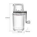 Miniatyrbild 3 av 5: Ice Crusher 1,25l Ice grinder Dryckshackare, håller förnödenheter,