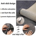 Miniatyrbild 2 av 5: Halkfri Vintage Soffa Skyddssoffa Skyddsfilt Grey 70x150cm