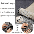 Miniatyrbild 2 av 5: Halkfri Vintage Soffa Skyddssoffa Skyddsfilt Grey 70x70cm