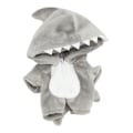 Miniatyrbild 1 av 3: 10 cm plysch docka kläder jul rådjur Dinosaur Shark Onesies Grey