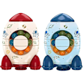 Miniatyrbild 1 av 4: Nytt 2 st Rocket Rotating Magic Bean Creative Fingertop Toys-magic Bean Gyro Puzzle qd bäst