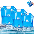 Miniatyrbild 1 av 5: 3-pack hopfällbar vattenflaska med kran 2 x 10 l + 1 x 5 l bärbar vattenflaska Bpa gratis hopfällbar vattenbehållare för camping, grill, picknick, utomhus