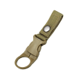 Miniatyrbild 1 av 4: 4st hängande flaska Spänne Clip Karbinhake Pp Fastande nyckelkrok Molle Webbing rem för utomhus bergsklättring aktiviteter qd best Khaki