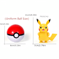 Miniatyrbild 4 av 5: Mewtwo Toy Set Pikachu Charmander Lunala Scroll Action Figure Barnleksaker qd best Lucario + Poké Ball