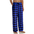 Miniatyrbild 1 av 5: Plädade pyjamasbyxor för män med fickor qd bäst Blue S