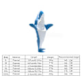 Miniatyrbild 5 av 5: Shark Blanket Vuxen - Shark Onesie Blanket Shark Blanket Hoodie - Bärbar Shark Blanket Super Soft Mysig flanellhuvtröja blue M