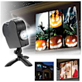 Miniatyrbild 1 av 5: Halloween jul holografisk projektor Fönster Projektor Led qd bäst