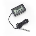 Miniatyrbild 1 av 5: Digital LCD-termometer temperaturmätare med vattentät sensorsond black