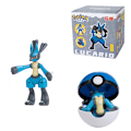 Miniatyrbild 1 av 5: Mewtwo Toy Set Pikachu Charmander Lunala Scroll Action Figure Barnleksaker qd best Lucario + Poké Ball
