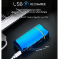 Miniatyrbild 3 av 5: Elektrisk vindtät metalltändare Double Arc Flameless Plasma Uppladdningsbar USB tändare Led Power Display Touch Sensor Lighter Black qd best