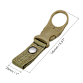 Miniatyrbild 4 av 4: 4st hängande flaska Spänne Clip Karbinhake Pp Fastande nyckelkrok Molle Webbing rem för utomhus bergsklättring aktiviteter qd best Army Green