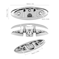 Miniatyrbillede 4 af 5: 5-tommer Fällbar Opklappelig Klos 316 Rustfrit Stål Dockningsdæk Hardware Marine Bådudstyr