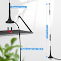 Miniatyrbillede 6 af 8: 4G LTE 7dBi magnetisk base TS9-antenne 2-pak til MiFi Hotspot Router USB-modem Netgear LB2120 Nighthawk M1 MR1100 M2 MR2100 AC785 AC797 AC790 AC TS9(2 Pack)