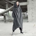Pikkukuva 4 / 5: Unisex pitkähihainen huppu Nazgul vetoketjullinen harmaa takki