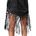 Miniatyrbillede 4 af 5: tectake Kostume Jazz-sangerinde Sort Black M