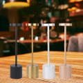 Miniatyrbillede 4 af 5: Moderne LED-opladelig bordlampe Restaurant USB -bord ved sengen Rose Gold