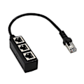 Miniatyrbilde 1 av 5: Rj45 Ethernet-kabelsplitter Nettverksadapter Ethernet-splitter 1 til 3 kabeladapter