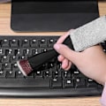 Miniatyrbilde 3 av 4: Galaxy Bærbar luftventilbørste med dobbelt hode, mini støvrengjøringsbørste, 1 stk (svart) svart