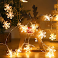 Miniatyrbillede 5 af 5: 6m 40 Lys Fairy Batterilamper (varm hvid)