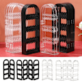 Miniatyrbillede 7 af 10: Ørestik Display Holder Ørestikke Display Stativ CLEAR 4 FANS klar 4 fans clear