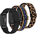 Miniatyrbillede 1 af 5: Strækbar rem kompatibel med Fitbit Charge 3/4 - Justerbart elastisk erstatningsarmbånd