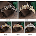 Pikkukuva 3 / 10: Prinsessakristalli Tiarat Rhinestone Hårbåge HOPEA silver