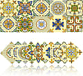 20 stk fliseklistremerker (15x15cm, gule), baderomsdekaler-FA-